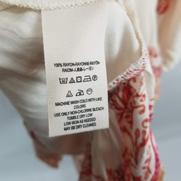 Free People Sunset Dreams Ruffle Top in Sand - Size Small - Picture 7 of 7